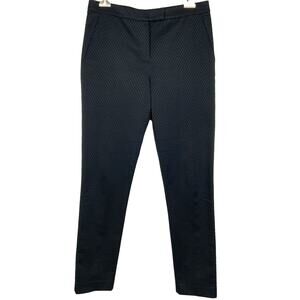 Alexander Wang Diamond Jacquard Slim Trouser Pant Black Women's Size Small